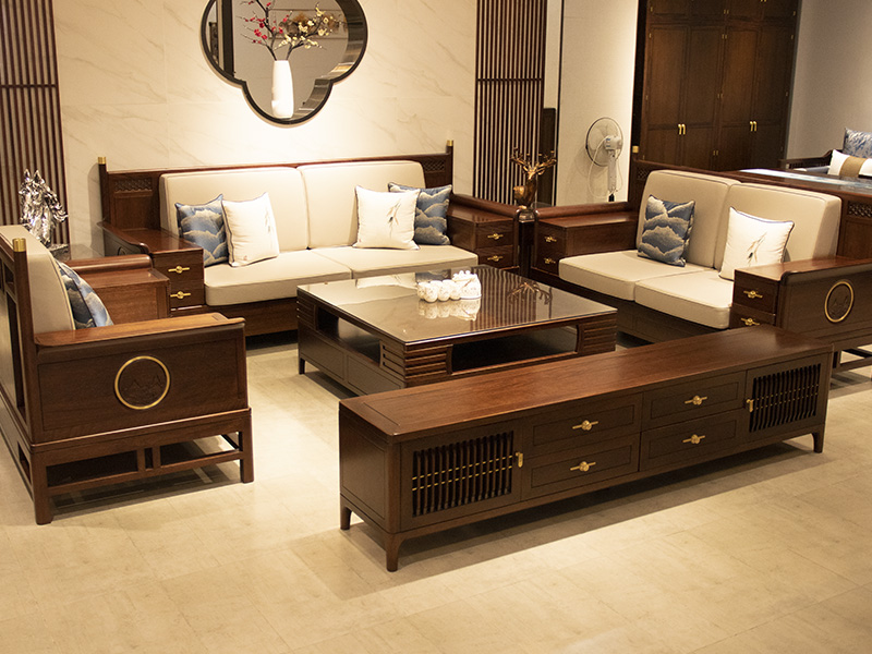 美式实木客厅家具